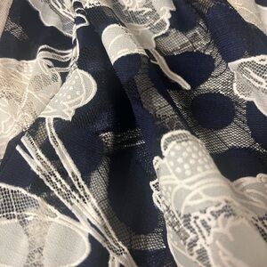 Anne Fontaine black and Ivory Lace Blouse